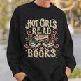 Hot Girls Read Books Reading Bookworm Sweatshirt Gifts for Him