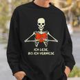 Ich Lese Bis Ich Verwese Books Reading Bookworm Sweatshirt Gifts for Him