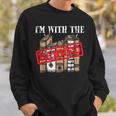 I'm With The Banned Books For a Literature Teacher Sweatshirt Gifts for Him