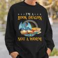 I'm a Book Dragon Not a Worm Reading Readers Clothing Sweatshirt Gifts for Him I'm a Book Dragon Not a Worm Reading Readers Clothing Sweatshirt Gifts for Him