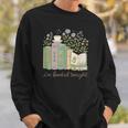 I'm Booked Tonight Cozy Floral Book Lover Graphic Sweatshirt Gifts for Him
