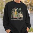 I'm Booked Tonight Floral Books Cozy Reading Graphic Sweatshirt Gifts for Him