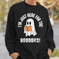 I'm Just Here For The Books Read More Boooks Halloween Sweatshirt Gifts for Him