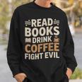 Introvert Reader Coffee Lover Book Shirt Sweatshirt Gifts for Him