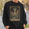 The Introvert Skeleton Tarot Card Coffee Book Lover Sweatshirt Gifts for Him