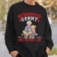 Introverted Gammy Est 2026 First Mother's Day Reading Book Sweatshirt Gifts for Him