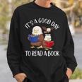 It's A Good Day To Read A Book Eagle Librarian Bookworm Sweatshirt Gifts for Him