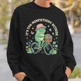 It's Too Nonfiction Outside Frog Reading Book Lover Sweatshirt Gifts for Him