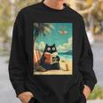 Japanese Cat Book Summer Beach Vacation Cruise Sweatshirt Gifts for Him
