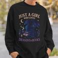 Just a Girl Who Loves Dragons And Books Fantasy Sweatshirt Gifts for Him Just a Girl Who Loves Dragons And Books Fantasy Sweatshirt Gifts for Him