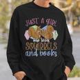 Just A Girl Who Loves Squirrels And Books Reading Squirrel Sweatshirt Gifts for Him Just A Girl Who Loves Squirrels And Books Reading Squirrel Sweatshirt Gifts for Him