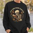 Just One More Chapter Book Lover Bookish Reading Skeleton Sweatshirt Gifts for Him