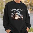 Just One More Page Panda Astronaut Space Suite Book Reading Sweatshirt Gifts for Him