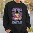 I Just Want To Read Books And Pet My Bearded Dragon Reptile Sweatshirt Gifts for Him I Just Want To Read Books And Pet My Bearded Dragon Reptile Sweatshirt Gifts for Him