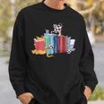 Kawaii Cat Book Ends Library Decor Librarian Sweatshirt Gifts for Him Kawaii Cat Book Ends Library Decor Librarian Sweatshirt Gifts for Him