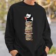 Kawaii Reading Books And Tea Panda Sweatshirt Gifts for Him