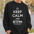 'Keep Calm & RTFM Read The Big Book' AA T-Shirt Sweatshirt Gifts for Him