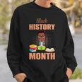 Kids Boy Reading Book History Month BLM Melanin Pride Kids Sweatshirt Gifts for Him