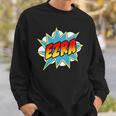 Kids Boys Ezra Comic Book Superhero Name Sweatshirt Gifts for Him Kids Boys Ezra Comic Book Superhero Name Sweatshirt Gifts for Him