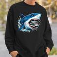 Kids Shark With School Books Back To School Shark Lovers Sweatshirt Gifts for Him Kids Shark With School Books Back To School Shark Lovers Sweatshirt Gifts for Him