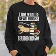 Kids Tiny Dinosaur Read Books & Pet My Bearded Dragon Lover Sweatshirt Gifts for Him Kids Tiny Dinosaur Read Books & Pet My Bearded Dragon Lover Sweatshirt Gifts for Him