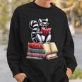 Lemur Reading Books Matching Bookworm Readers Librarian Sweatshirt Gifts for Him Lemur Reading Books Matching Bookworm Readers Librarian Sweatshirt Gifts for Him