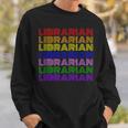 LGBTQ Pride Librarian Library Worker Reading Books Book Fan Sweatshirt Gifts for Him LGBTQ Pride Librarian Library Worker Reading Books Book Fan Sweatshirt Gifts for Him