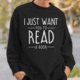Librarian Book Reader Reading Sweatshirt Gifts for Him