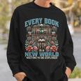 Librarian Bookworm Library Day Reading Books Sweatshirt Gifts for Him