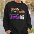 Librarian Halloween Trick Or Treat Bat & Books Sweatshirt Gifts for Him