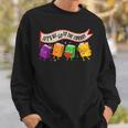 Librarian Let's All Go To The Library Cute Groovy Book Lover Sweatshirt Gifts for Him