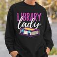 Librarian Library Reading Bookworm Books Sweatshirt Gifts for Him