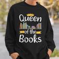 Librarian Queen Of The Books Book Reading Library Sweatshirt Gifts for Him Librarian Queen Of The Books Book Reading Library Sweatshirt Gifts for Him