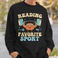 Librarian Reading Is My Favorite Sport Book Lover Sweatshirt Gifts for Him