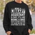 Library Assistant Librarian Associate Keeper Book Lover Sweatshirt Gifts for Him Library Assistant Librarian Associate Keeper Book Lover Sweatshirt Gifts for Him