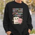 Library Card Shirt Reading Book Lovers For Reader Sweatshirt Gifts for Him Library Card Shirt Reading Book Lovers For Reader Sweatshirt Gifts for Him