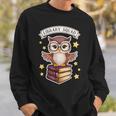 Library Squad Book Owl Wisdom Nerd Librarian Club Sweatshirt Gifts for Him