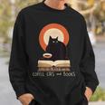 Life Is Better With Coffee Cats And Books Cat Lover Men Women Sweatshirt Gifts for Him Life Is Better With Coffee Cats And Books Cat Lover Men Women Sweatshirt Gifts for Him