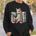 Llama Reading Book Reader Bookworm Alpaca Lover Sweatshirt Gifts for Him Llama Reading Book Reader Bookworm Alpaca Lover Sweatshirt Gifts for Him