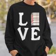 Love Books Stack Literature Reading Themed Pictograph Sweatshirt Gifts for Him Love Books Stack Literature Reading Themed Pictograph Sweatshirt Gifts for Him