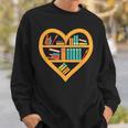 I Love Reading Heart Love Books Reading Club Sweatshirt Gifts for Him