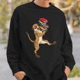 Meerkat Reading Books Sweatshirt Gifts for Him