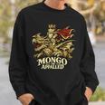 Mongo Is Appalled Princess Cat Riding Dinosaur Book Lover Sweatshirt Gifts for Him