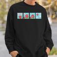 Mr Men Mr Strong Mr Small Retro Comic Book Sweatshirt Gifts for Him