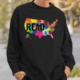 National Read America Shirt United States Read Books Sweatshirt Gifts for Him National Read America Shirt United States Read Books Sweatshirt Gifts for Him