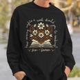 How Many Nights Reading 67 English Teacher Floral Book Lover Sweatshirt Gifts for Him