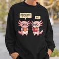 How Many Nights Reading Axolotl Book Lover Cat Reader Sweatshirt Gifts for Him