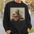 Octopus Reads a Book Book Lovers Sweatshirt Gifts for Him