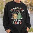 Oh What Fun It Is To Read Christmas Tree Book Lover Groovy Sweatshirt Gifts for Him