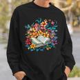 Open Book With Colorful Floral Reading Magic Sweatshirt Gifts for Him Open Book With Colorful Floral Reading Magic Sweatshirt Gifts for Him